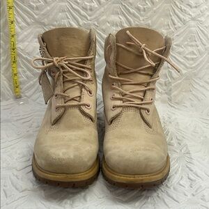 Pink Timberland 6 Inch Premium Nubuck Boots Womens 7 Primaloft Insulated
